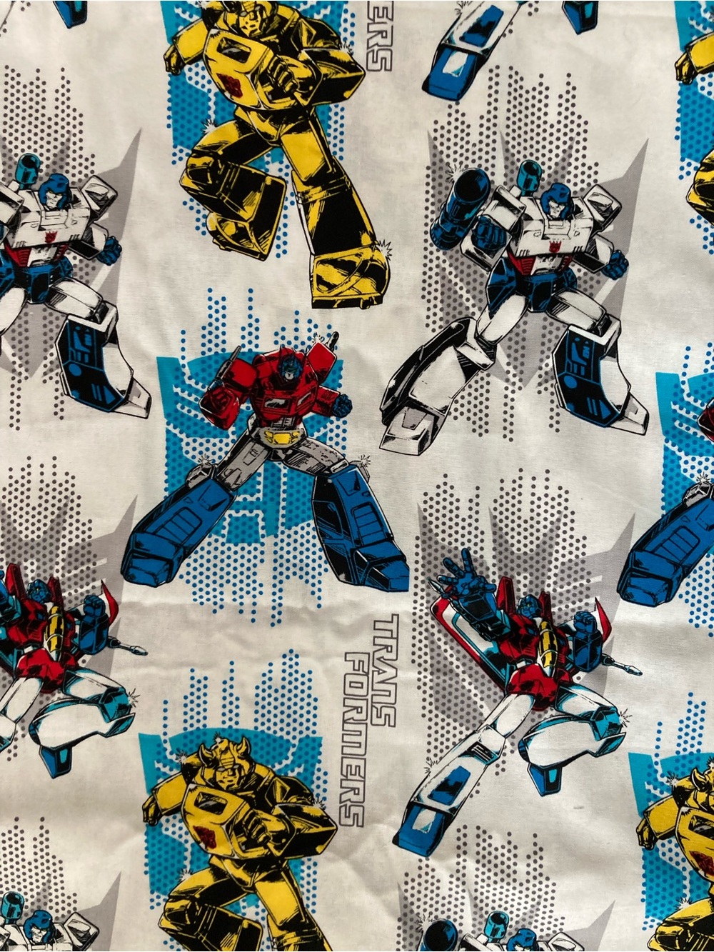 Fabric Transformers On Head 240” x 43” wide
